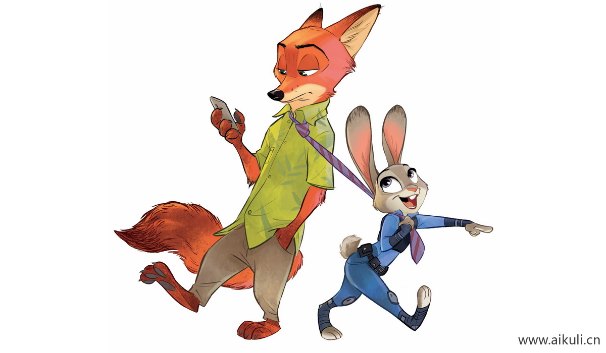 疯狂动物城迪士尼兔朱迪狐尼克卡通11-png免抠