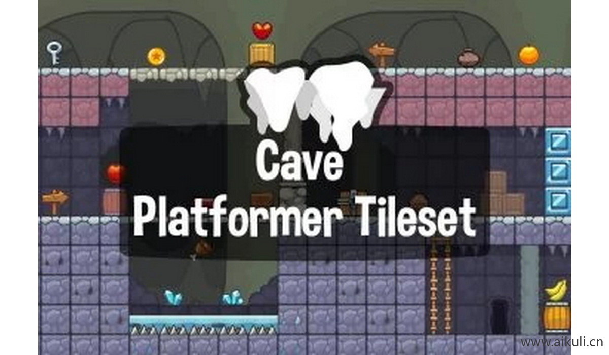 像素类游戏地图9-素材2D横版冒险关卡场景PNG透明UI背景独立制作