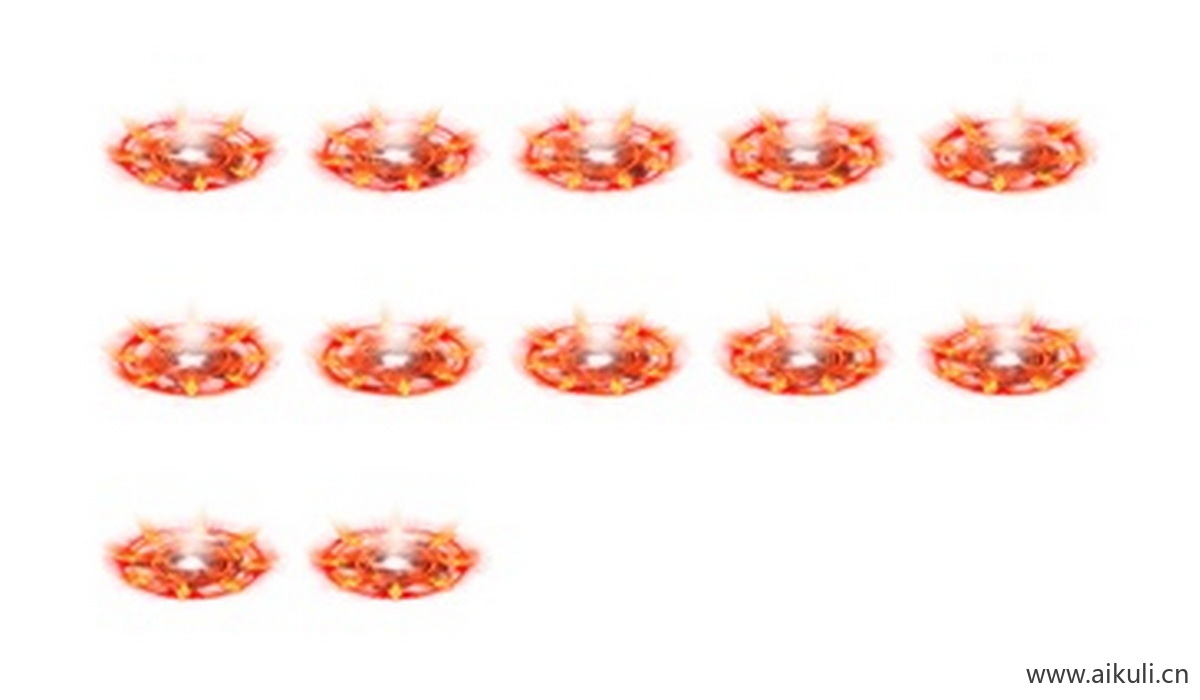 传奇特效素材 脚底光环 斗罗大陆魂环 高清动态特效 PNG格式12