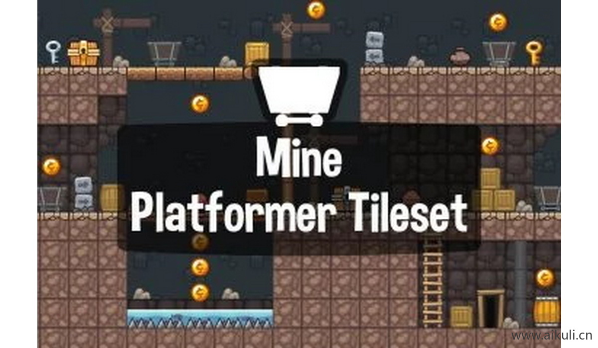 像素类游戏地图6-素材2D横版冒险关卡场景PNG透明UI背景独立制作