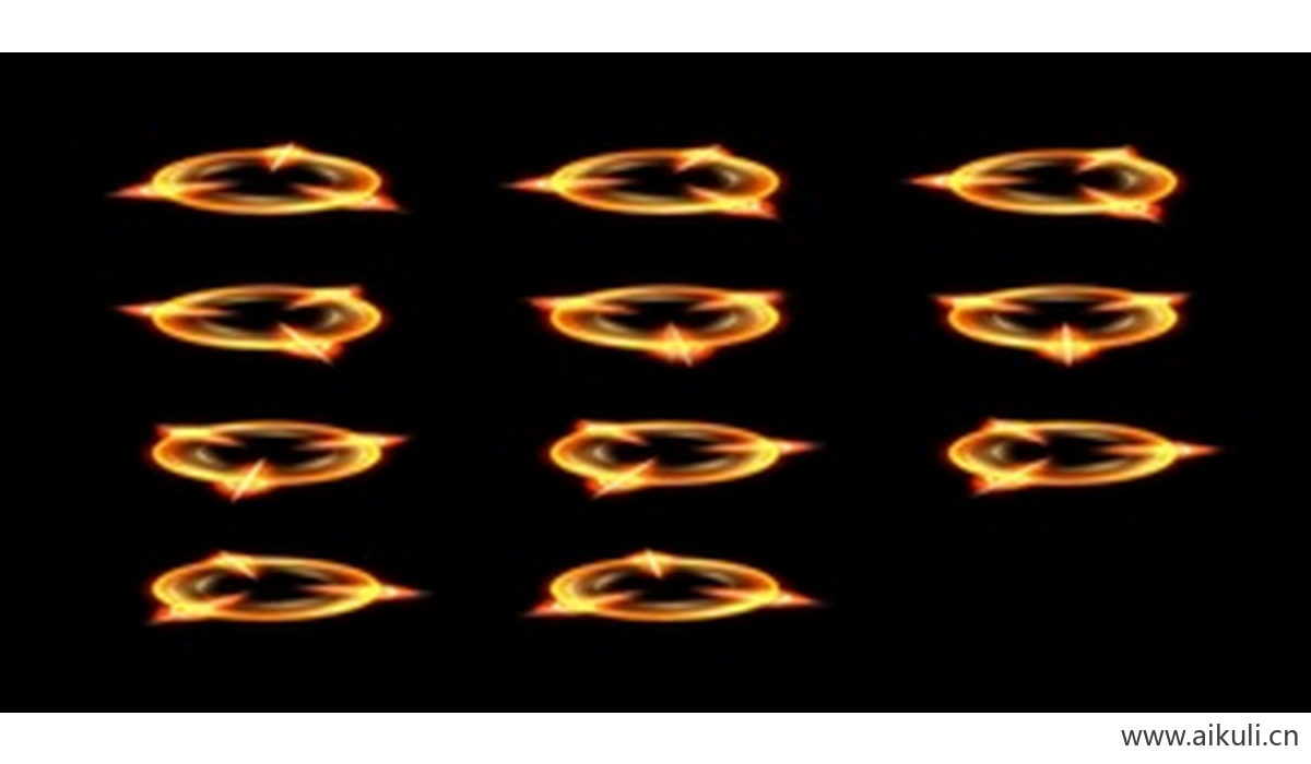传奇特效素材 脚底光环 斗罗大陆魂环 高清动态特效 PNG格式9