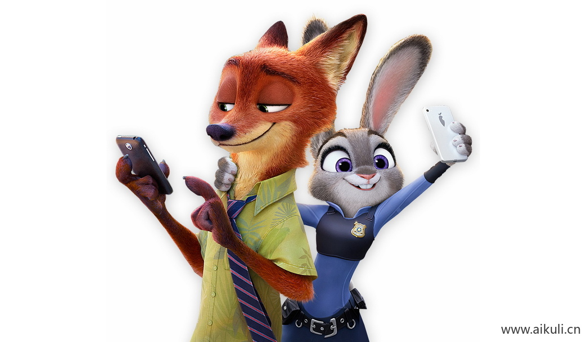 疯狂动物城迪士尼兔朱迪狐尼克卡通45-png免抠