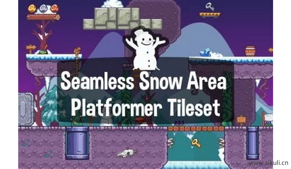 像素类游戏地图30-素材2D横版冒险关卡场景PNG透明UI背景独立制作