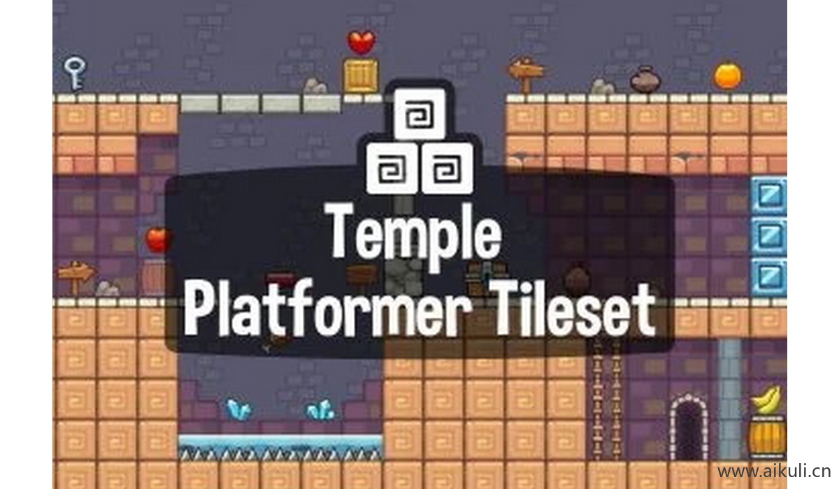 像素类游戏地图21-素材2D横版冒险关卡场景PNG透明UI背景独立制作