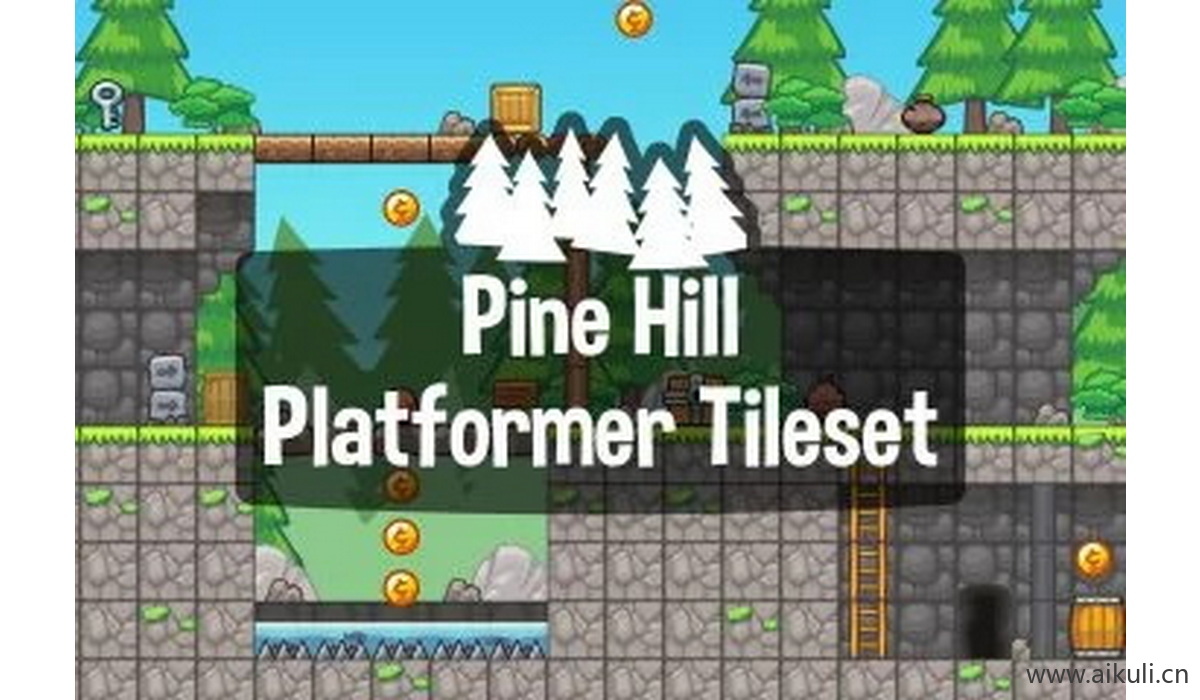 像素类游戏地图5-素材2D横版冒险关卡场景PNG透明UI背景独立制作