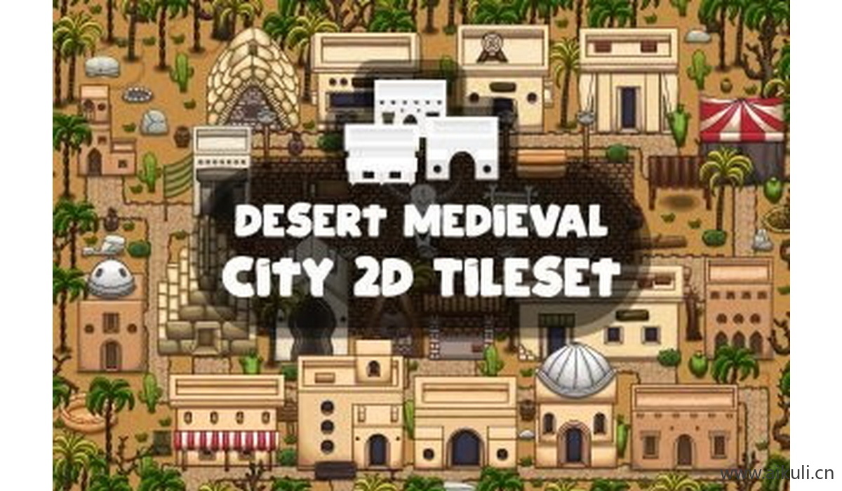 像素类游戏地图38-素材2D横版冒险关卡场景PNG透明UI背景独立制作