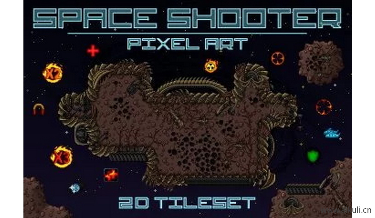 像素类游戏地图36-素材2D横版冒险关卡场景PNG透明UI背景独立制作