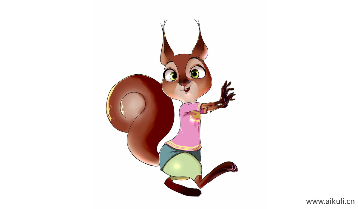 疯狂动物城迪士尼兔朱迪狐尼克卡通1-png免抠