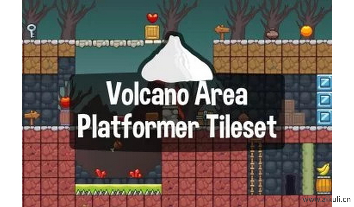 像素类游戏地图8-素材2D横版冒险关卡场景PNG透明UI背景独立制作