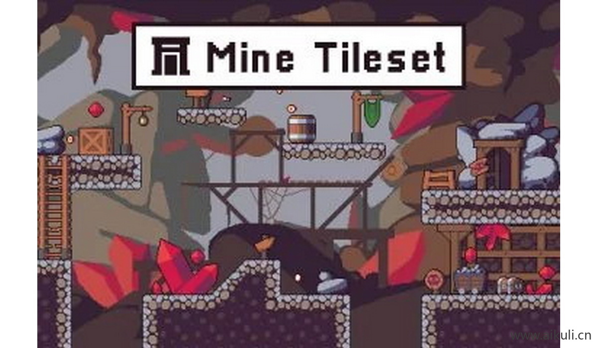 像素类游戏地图素材2D横版冒险关卡场景PNG透明UI背景独立制作