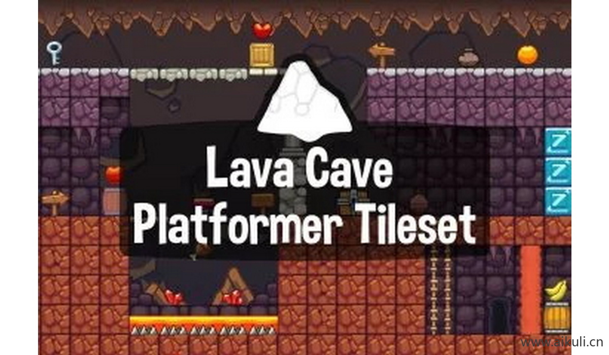 像素类游戏地图26-素材2D横版冒险关卡场景PNG透明UI背景独立制作