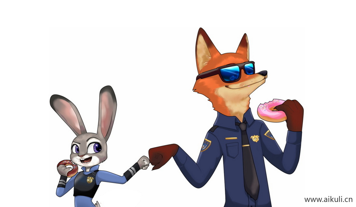 疯狂动物城迪士尼兔朱迪狐尼克卡通37-png免抠