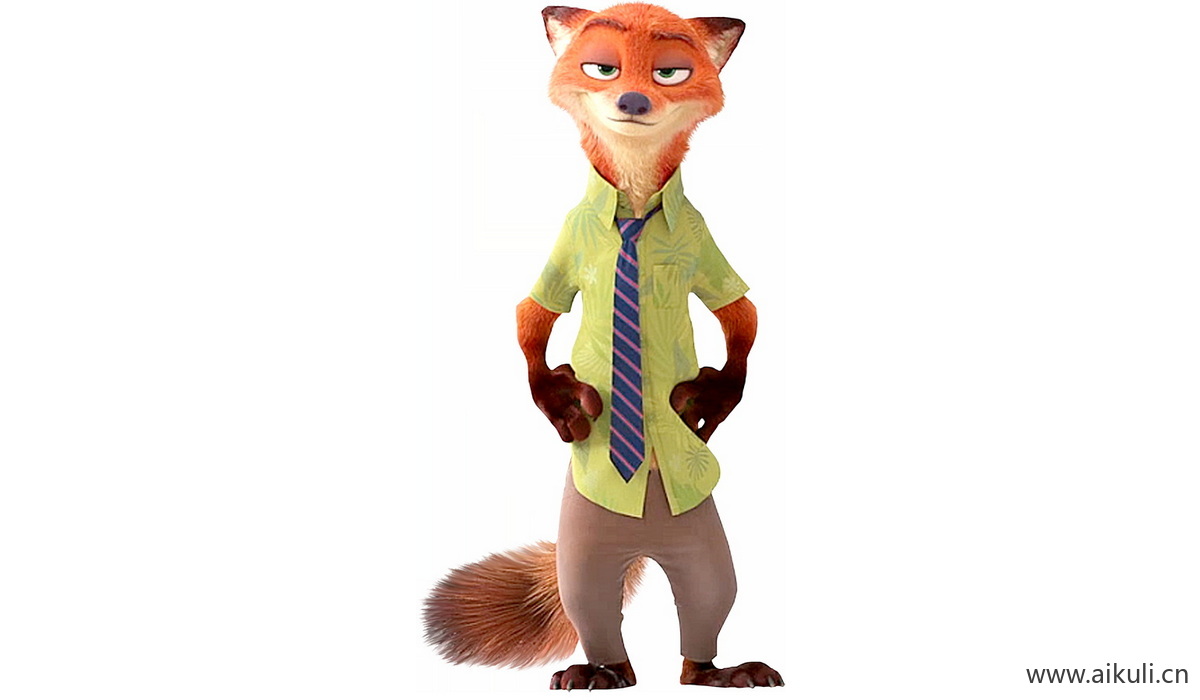 疯狂动物城迪士尼兔朱迪狐尼克卡通68-png免抠