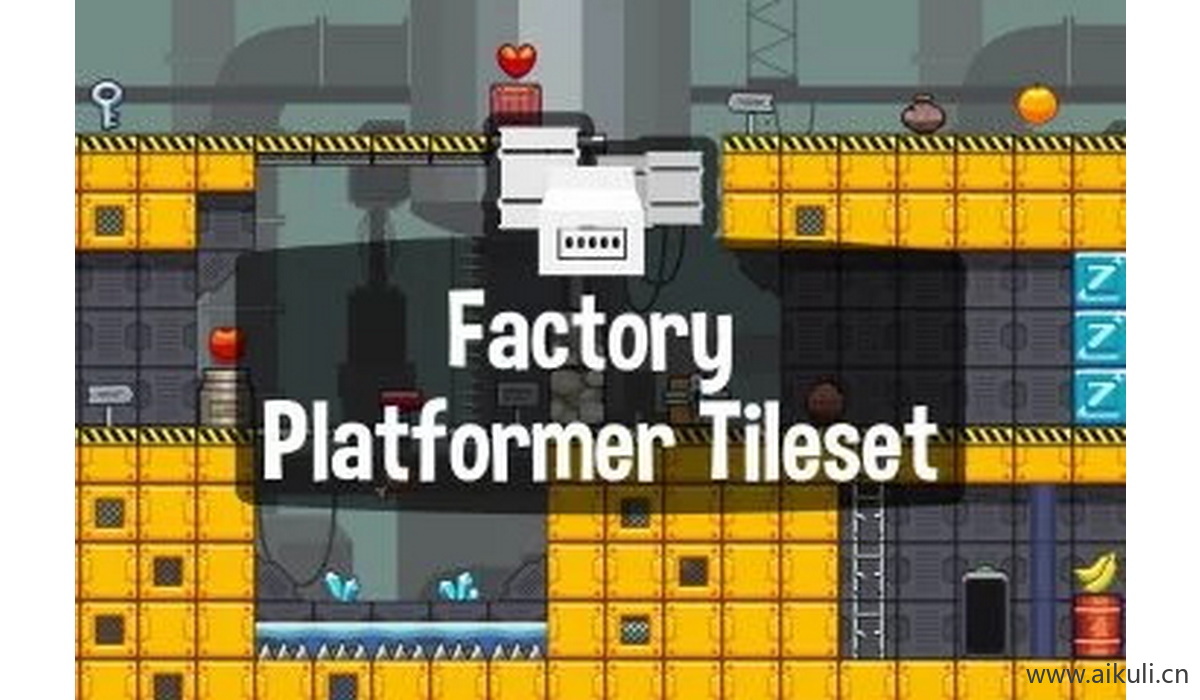 像素类游戏地图22-素材2D横版冒险关卡场景PNG透明UI背景独立制作