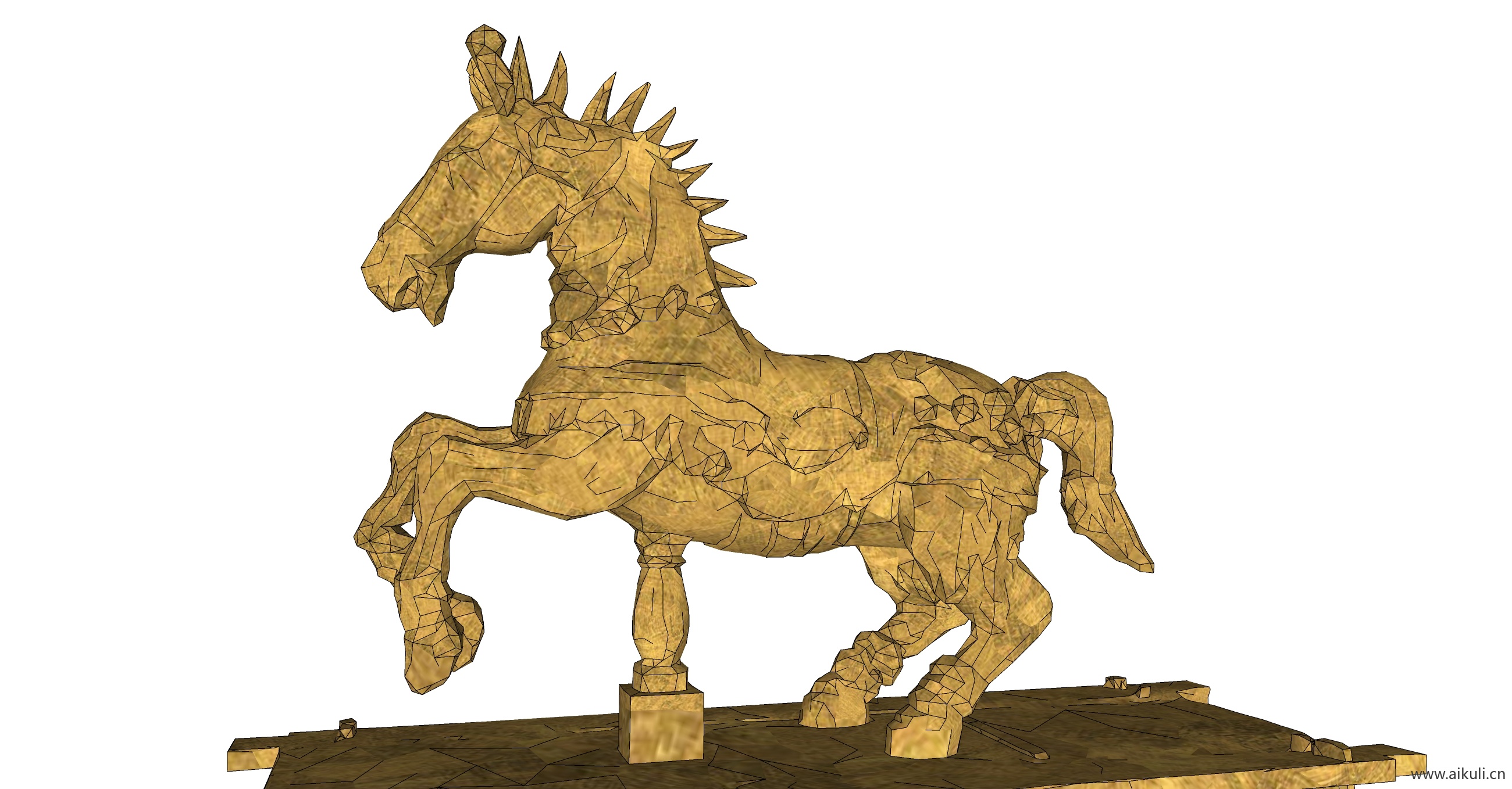 木马雕塑 印度艺术