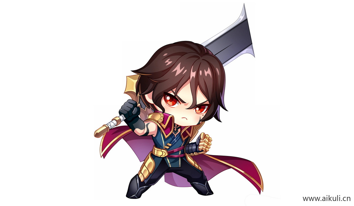 卡通Q版王者荣耀角色人物PNG免抠-李信