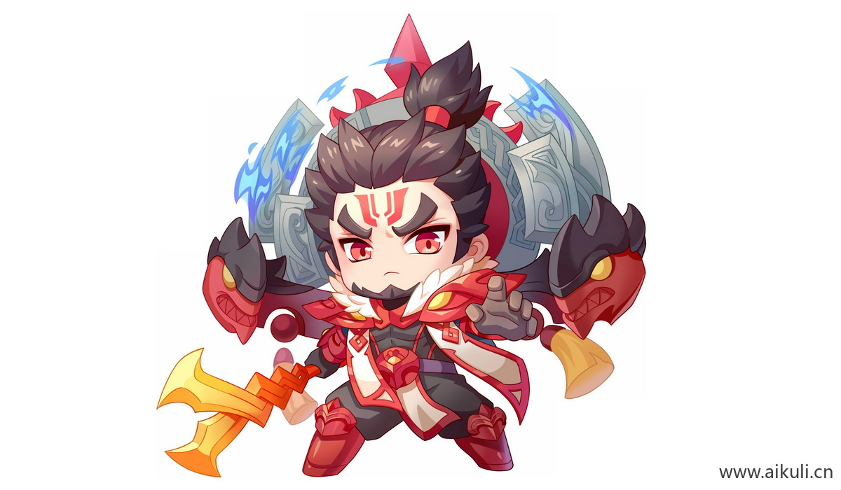 卡通Q版王者荣耀角色人物PNG免抠-张飞