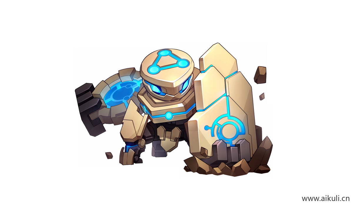 卡通Q版王者荣耀角色人物PNG免抠-盾山