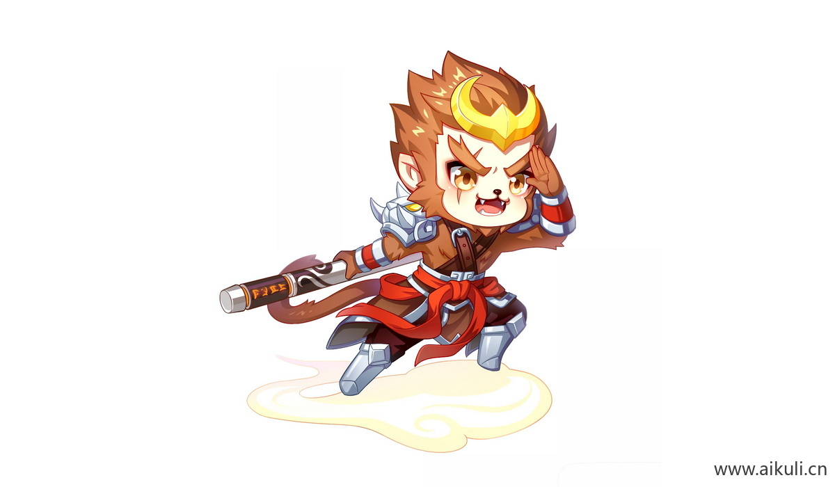 卡通Q版王者荣耀角色人物PNG免抠-孙悟空