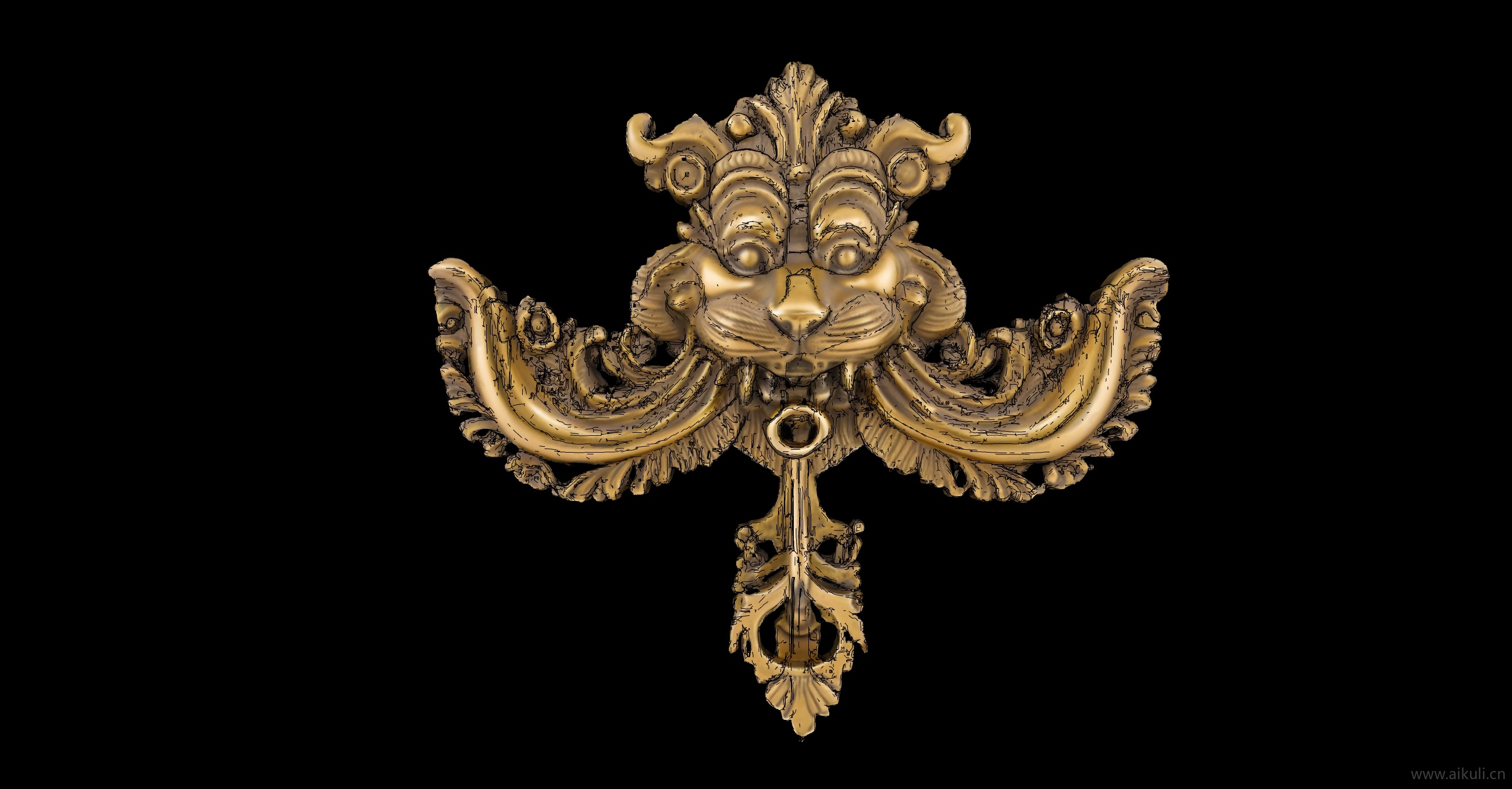 古代僧伽罗装饰 艺术雕塑