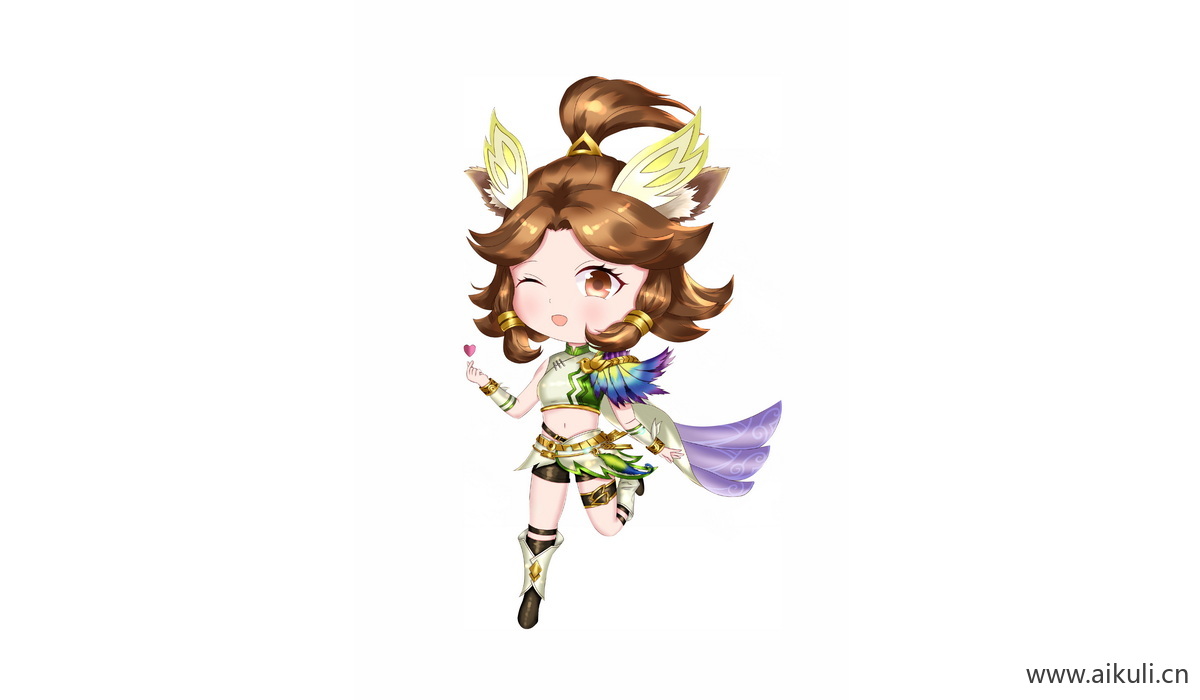 Q版王者荣耀卡通角色人物PNG免抠 瑶–森