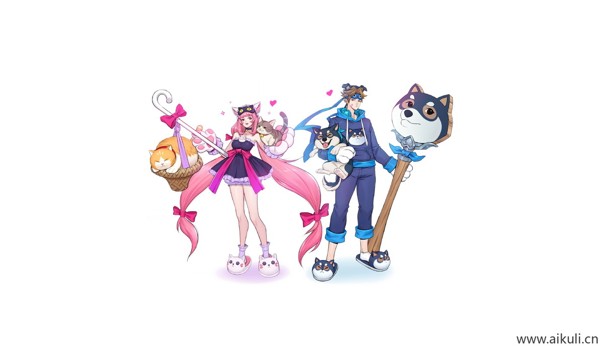 卡通Q版王者荣耀角色人物PNG免抠猫狗日记卡通