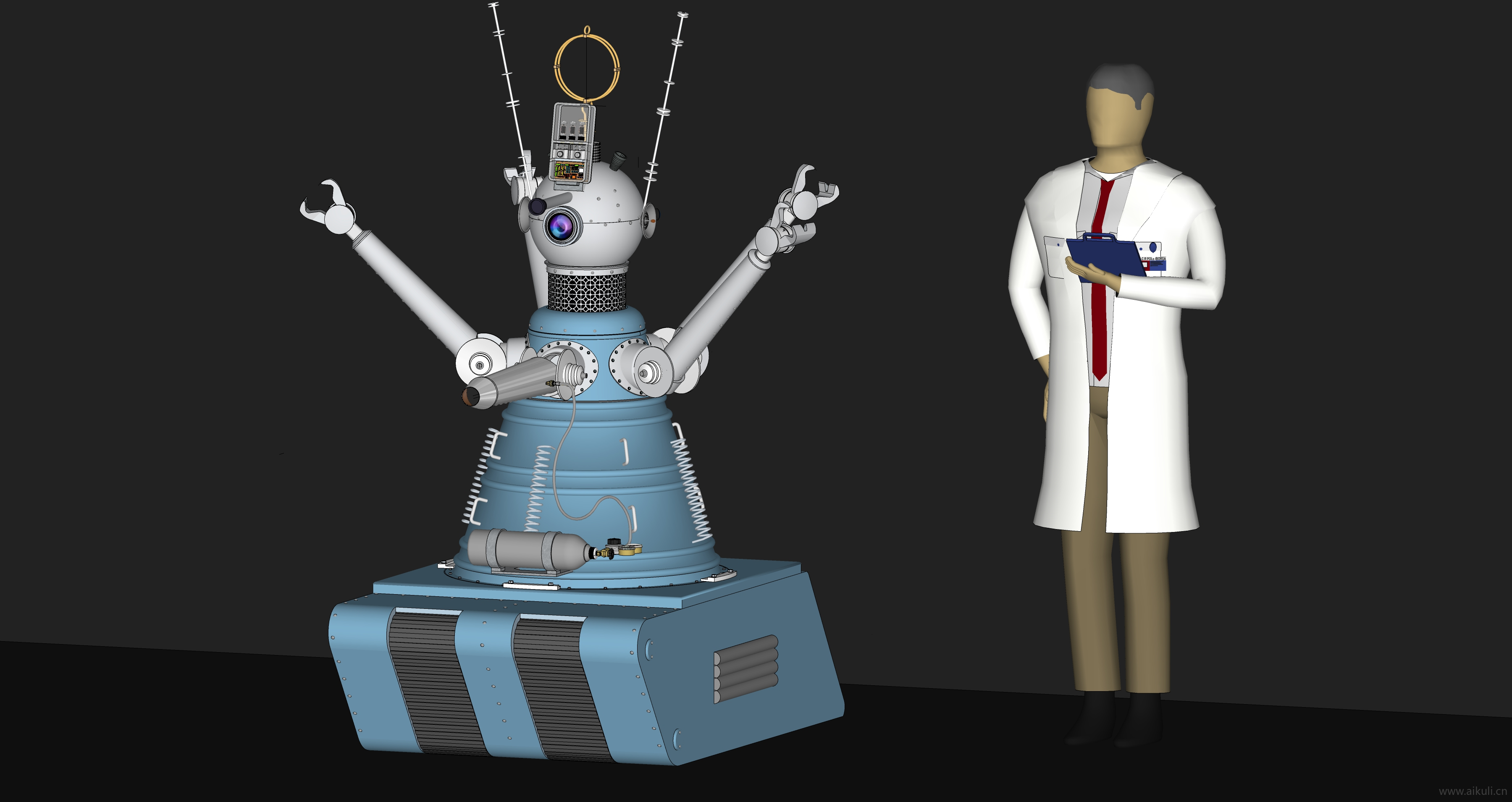 电子产品机器人SU模型