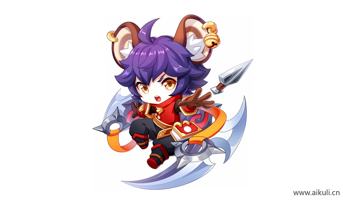 卡通Q版王者荣耀角色人物PNG免抠-李元芳