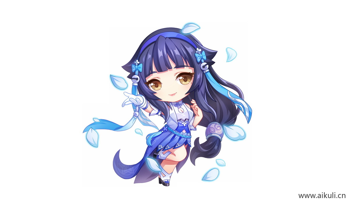 卡通Q版王者荣耀角色人物PNG免抠-西施