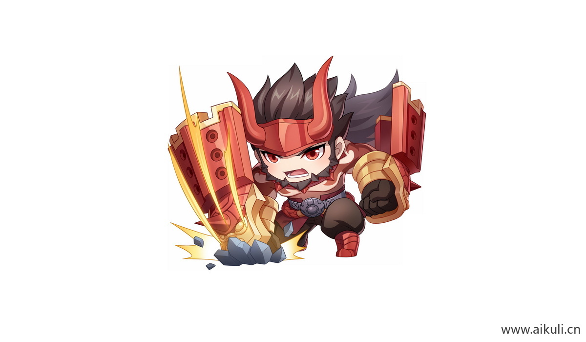 卡通Q版王者荣耀角色人物PNG免抠-廉颇