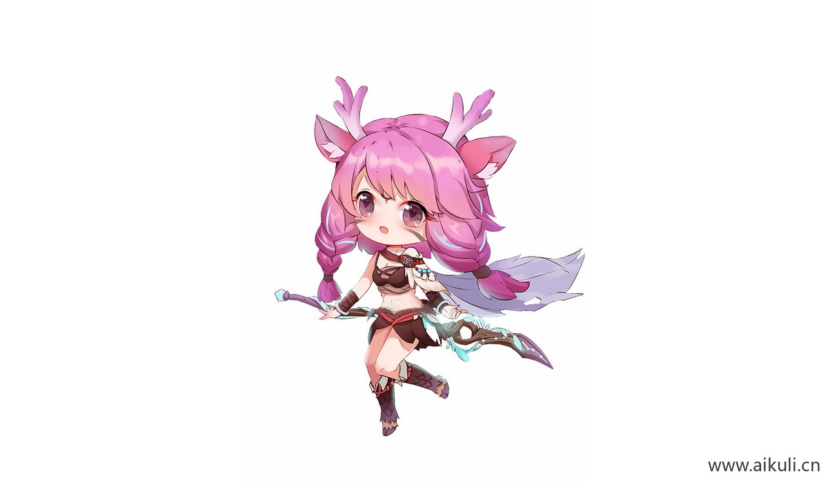 Q版王者荣耀卡通角色人物PNG免抠 瑶–鹿灵守心