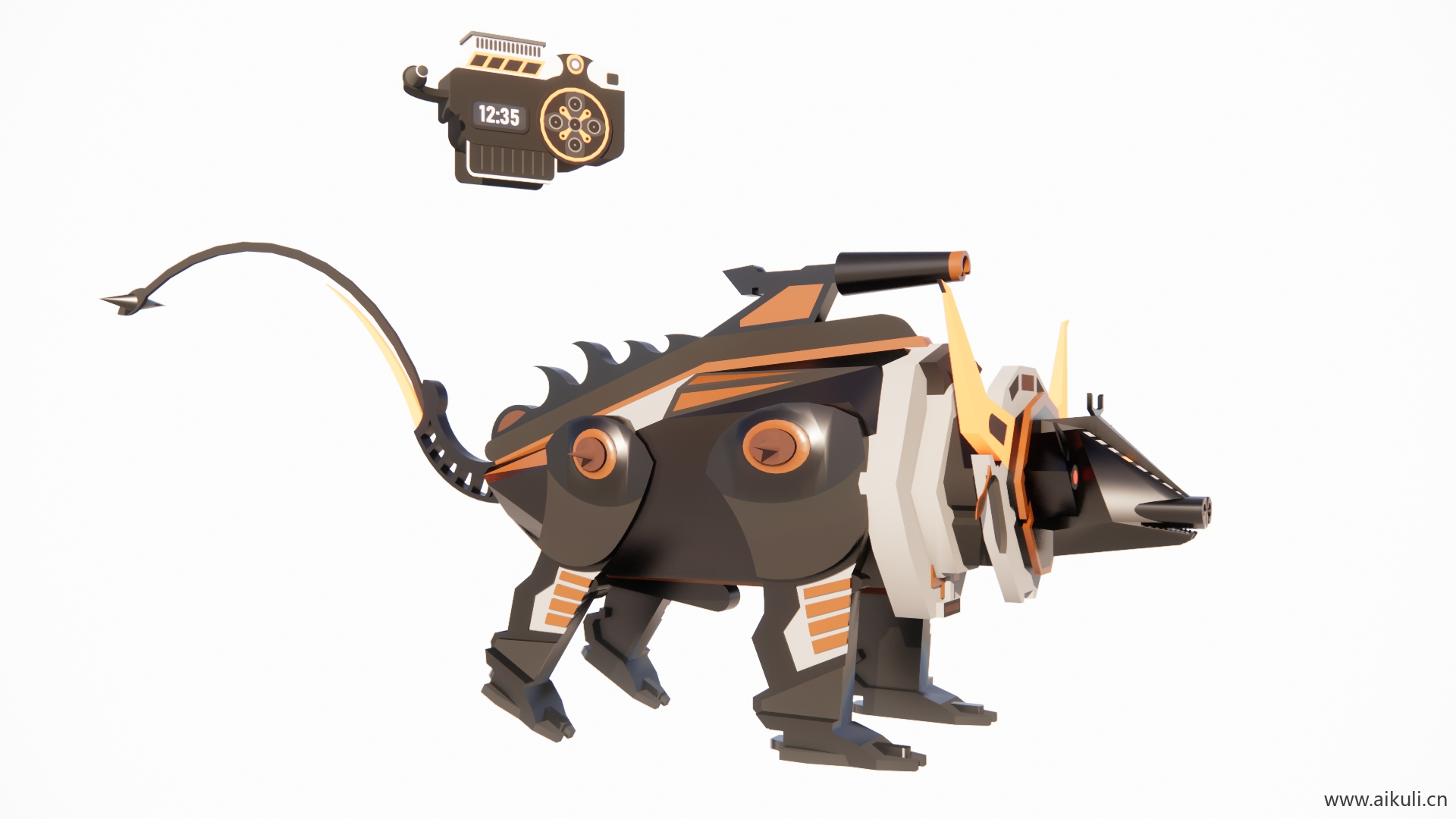 黑水牛勇士版道具雕塑