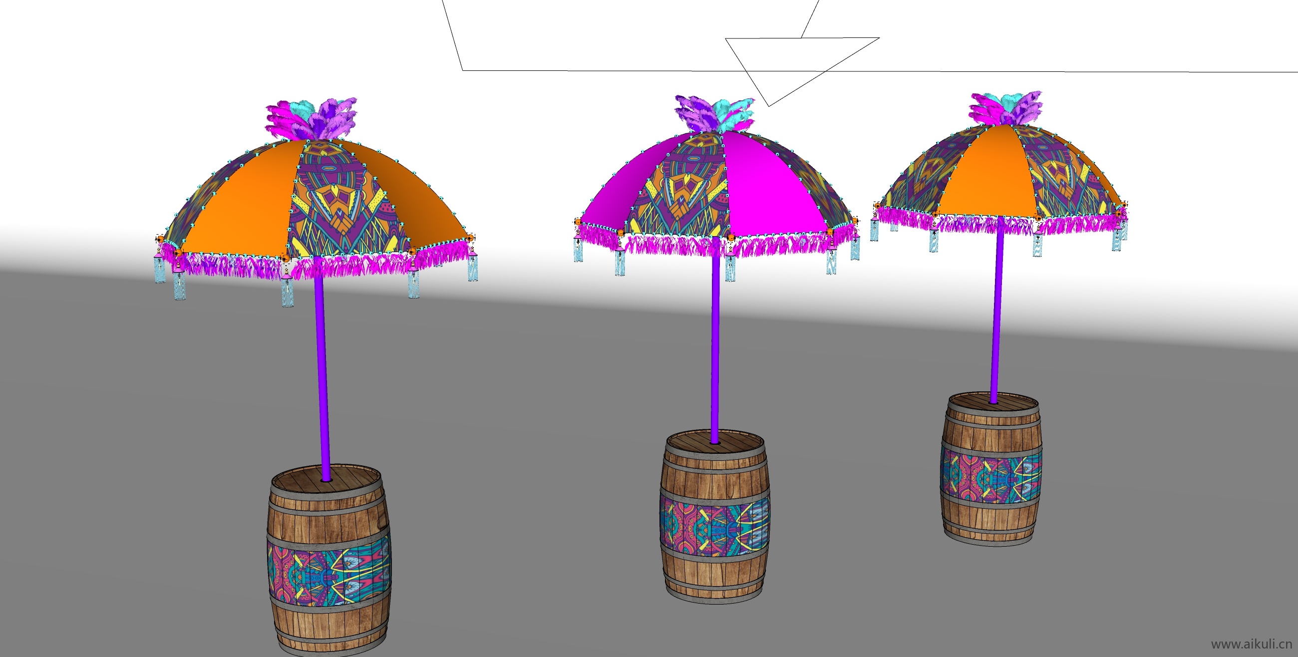 奥尔良狂欢节雨伞