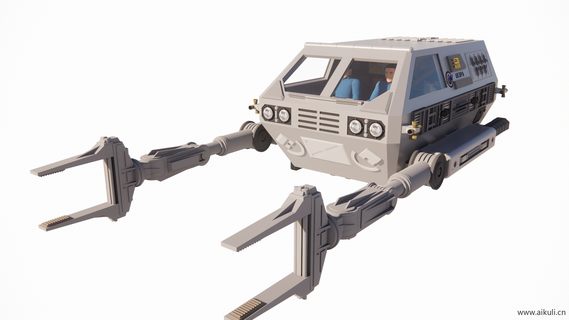 星际迷航  零重力工作车SU模型