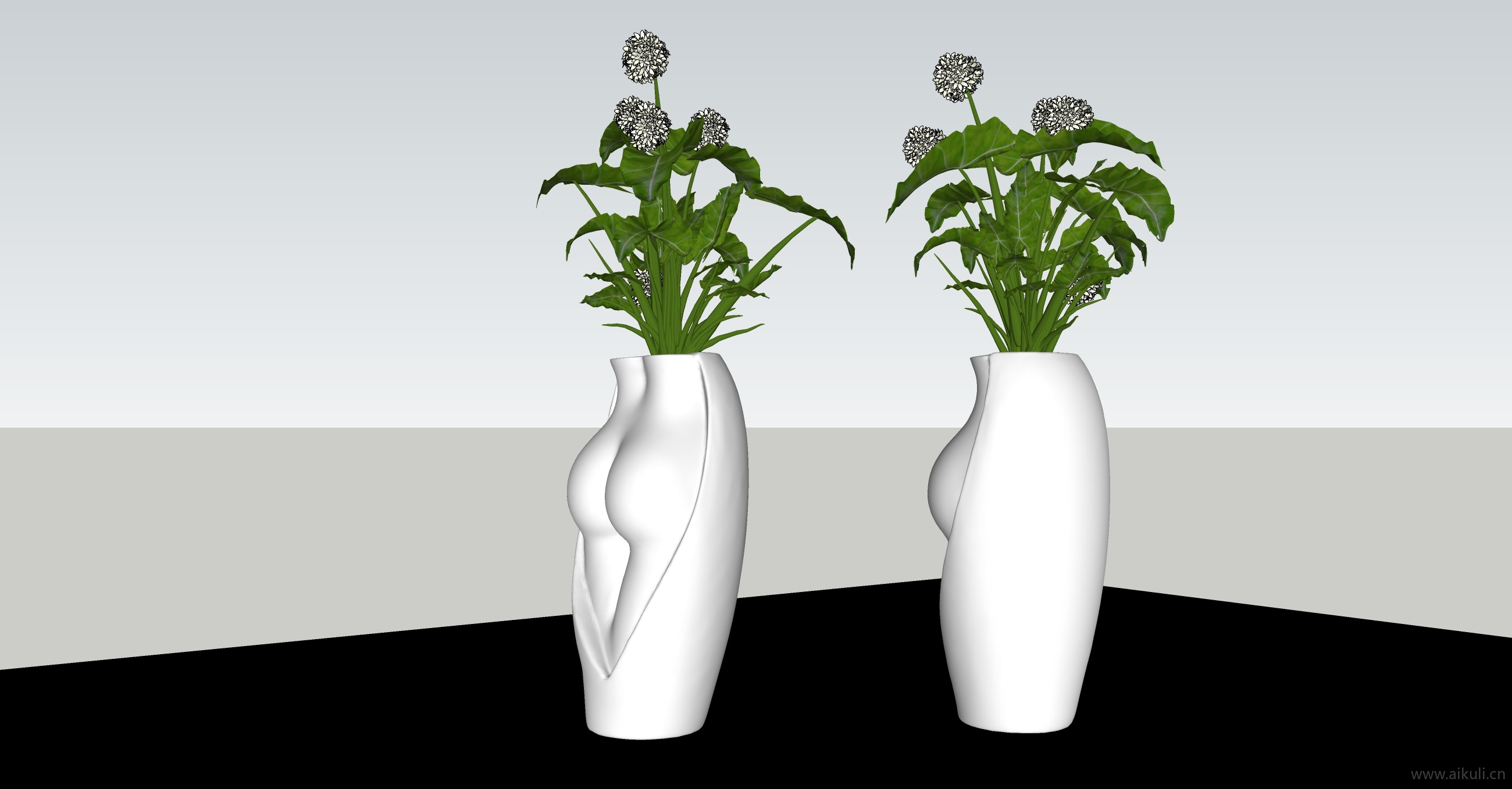 裸体陶瓷人体 陶瓷面花瓶 艺术雕塑