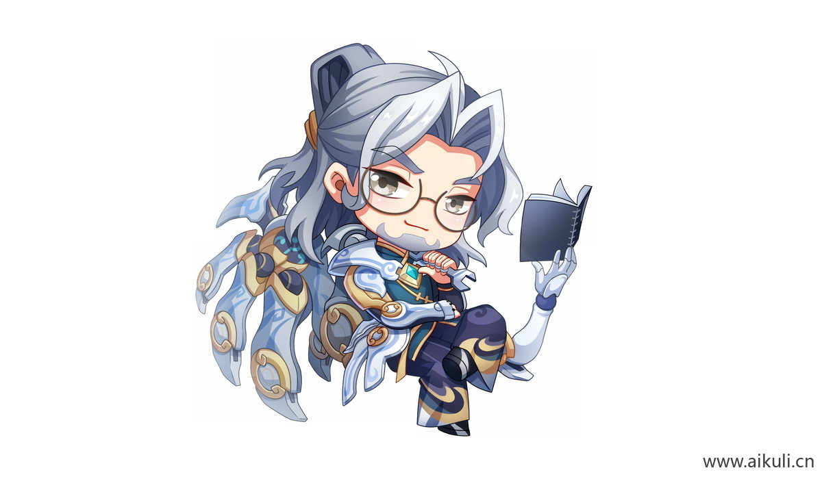 卡通Q版王者荣耀角色人物PNG免抠-鲁班大师