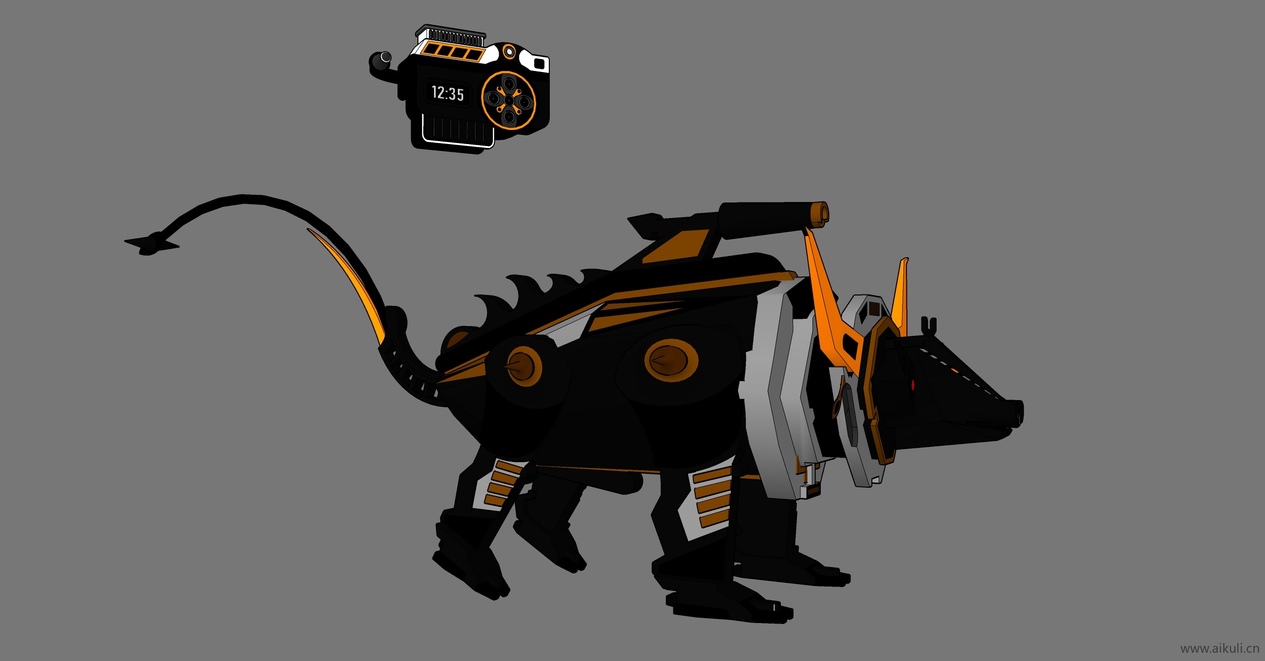 黑水牛勇士版道具雕塑