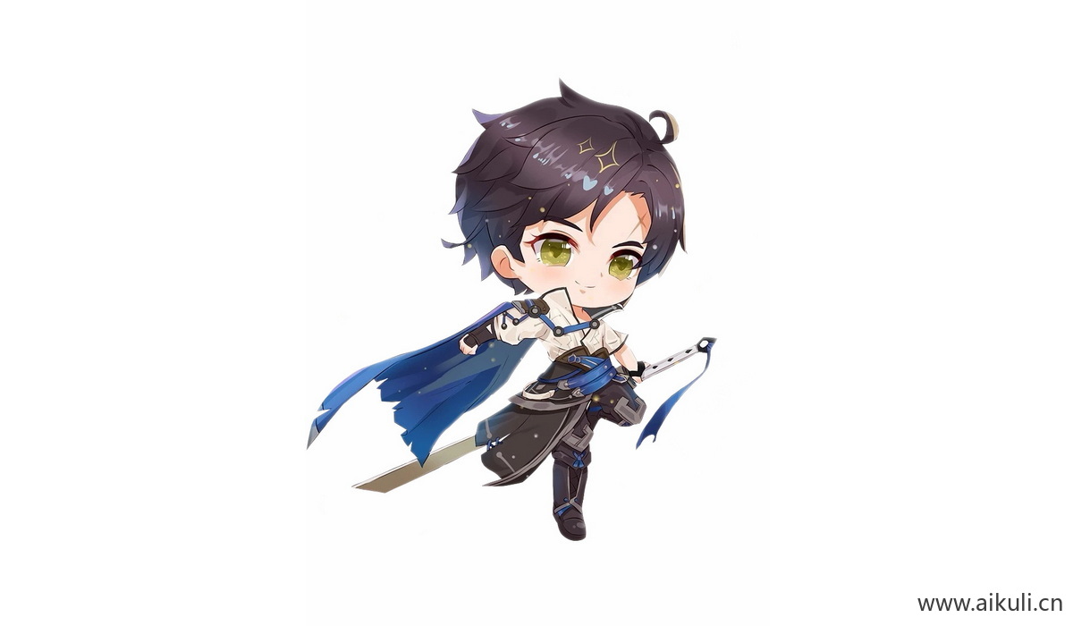 Q版王者荣耀卡通角色人物PNG免抠 曜–星辰之子