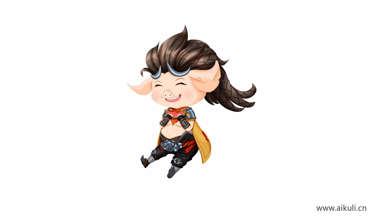 Q版王者荣耀卡通角色人物PNG免抠 猪八戒–无忧猛士