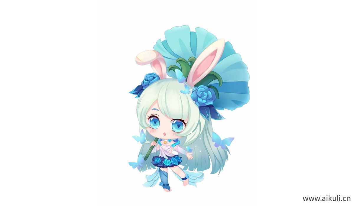 Q版王者荣耀卡通角色人物PNG免抠 公孙离–花间舞