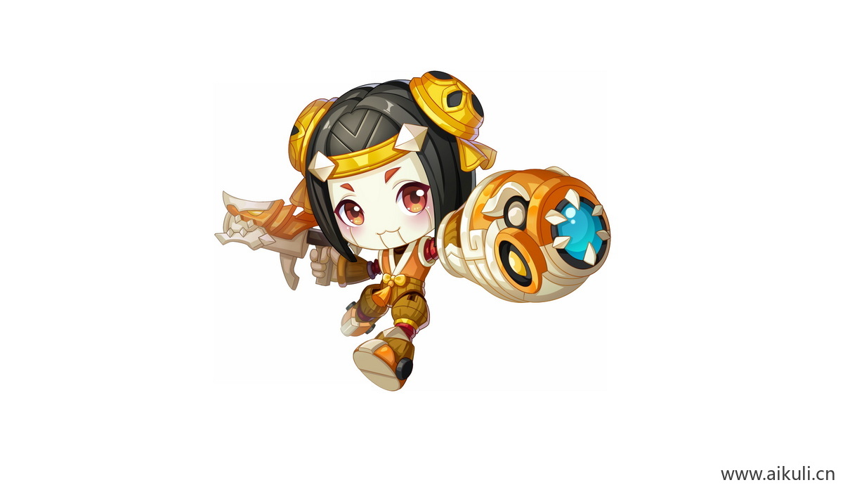 卡通Q版王者荣耀角色人物PNG免抠-鲁班七号