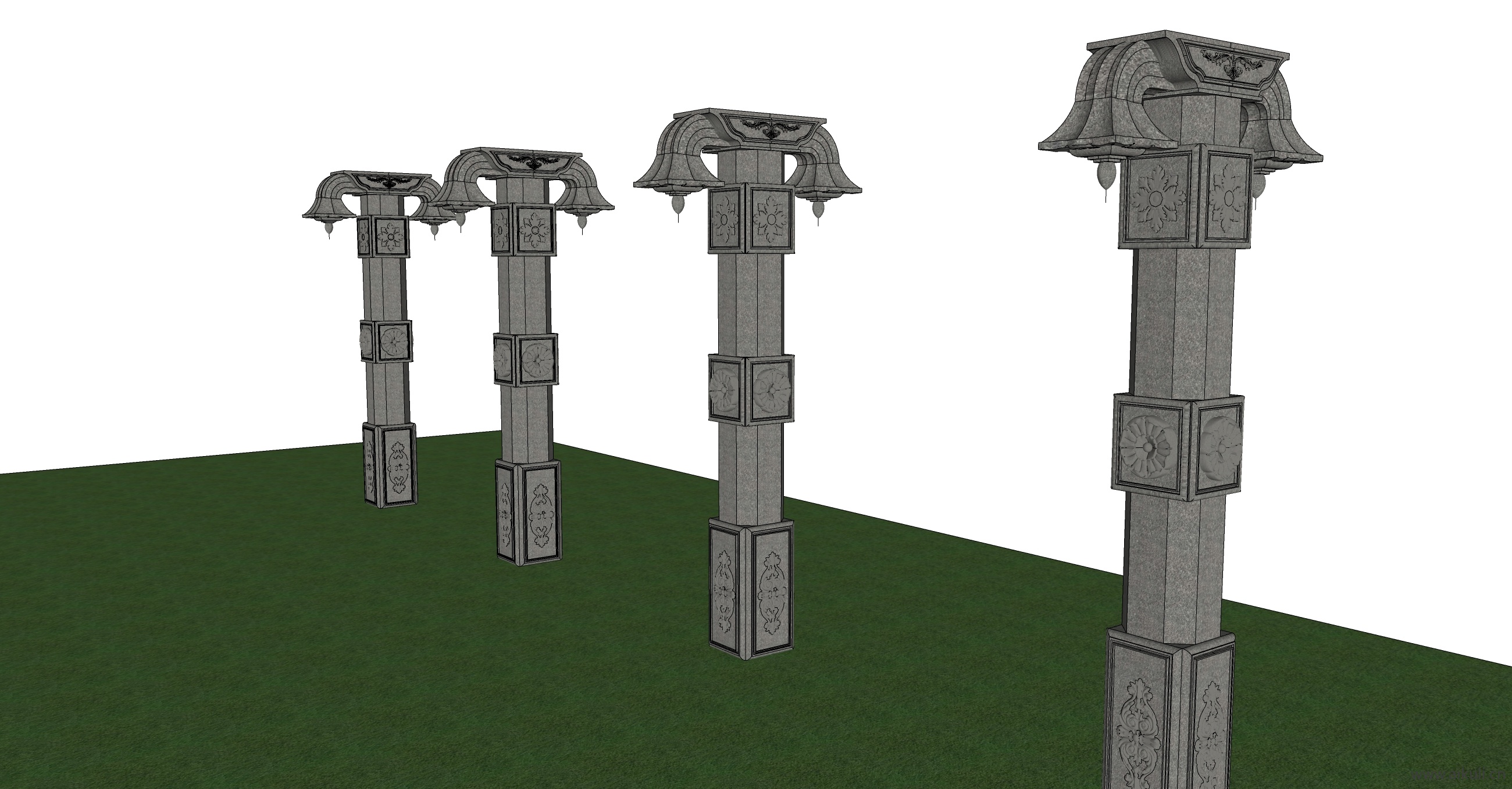 维贾亚纳加尔柱子雕塑科达古寺庙