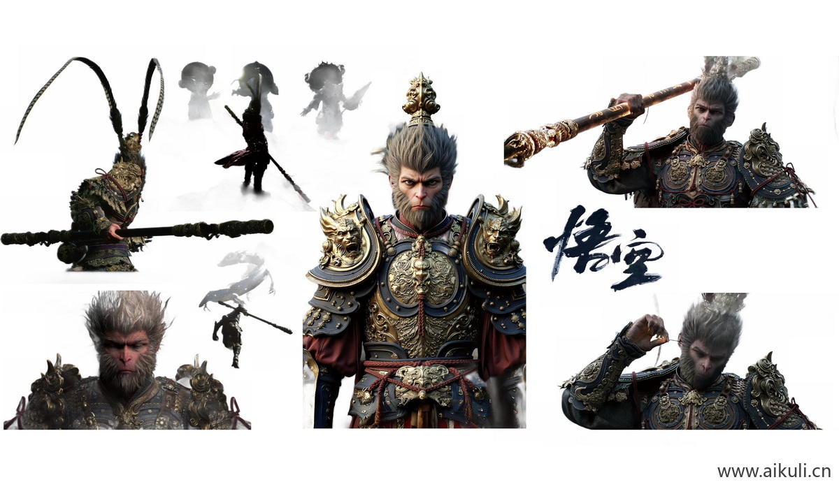 黑神话悟空角色人物1-PNG免抠图片原画角色