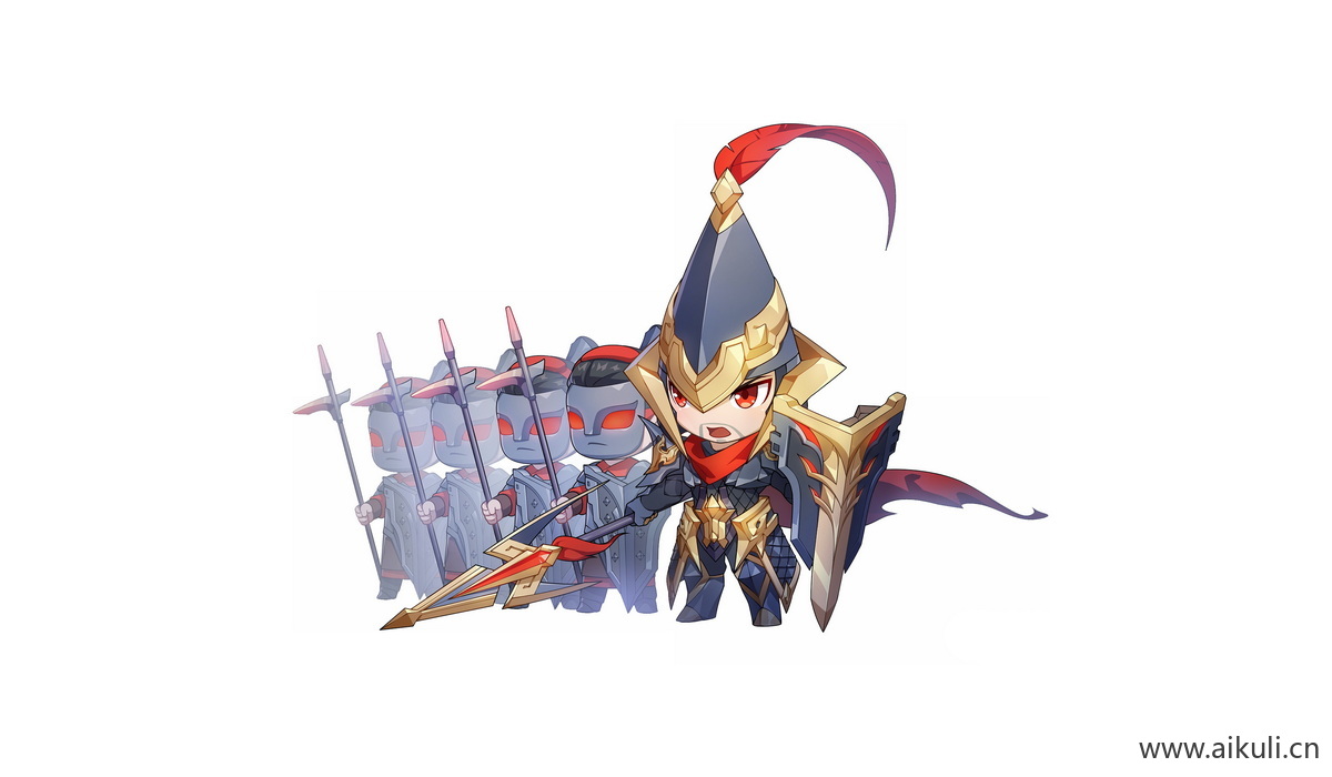 卡通Q版王者荣耀角色人物PNG免抠-蒙恬