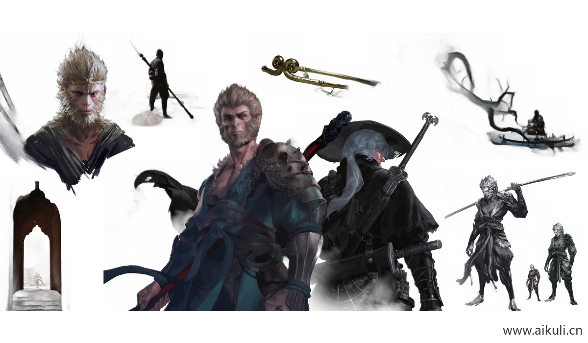 黑神话悟空角色人物3-PNG免抠图片原画角色