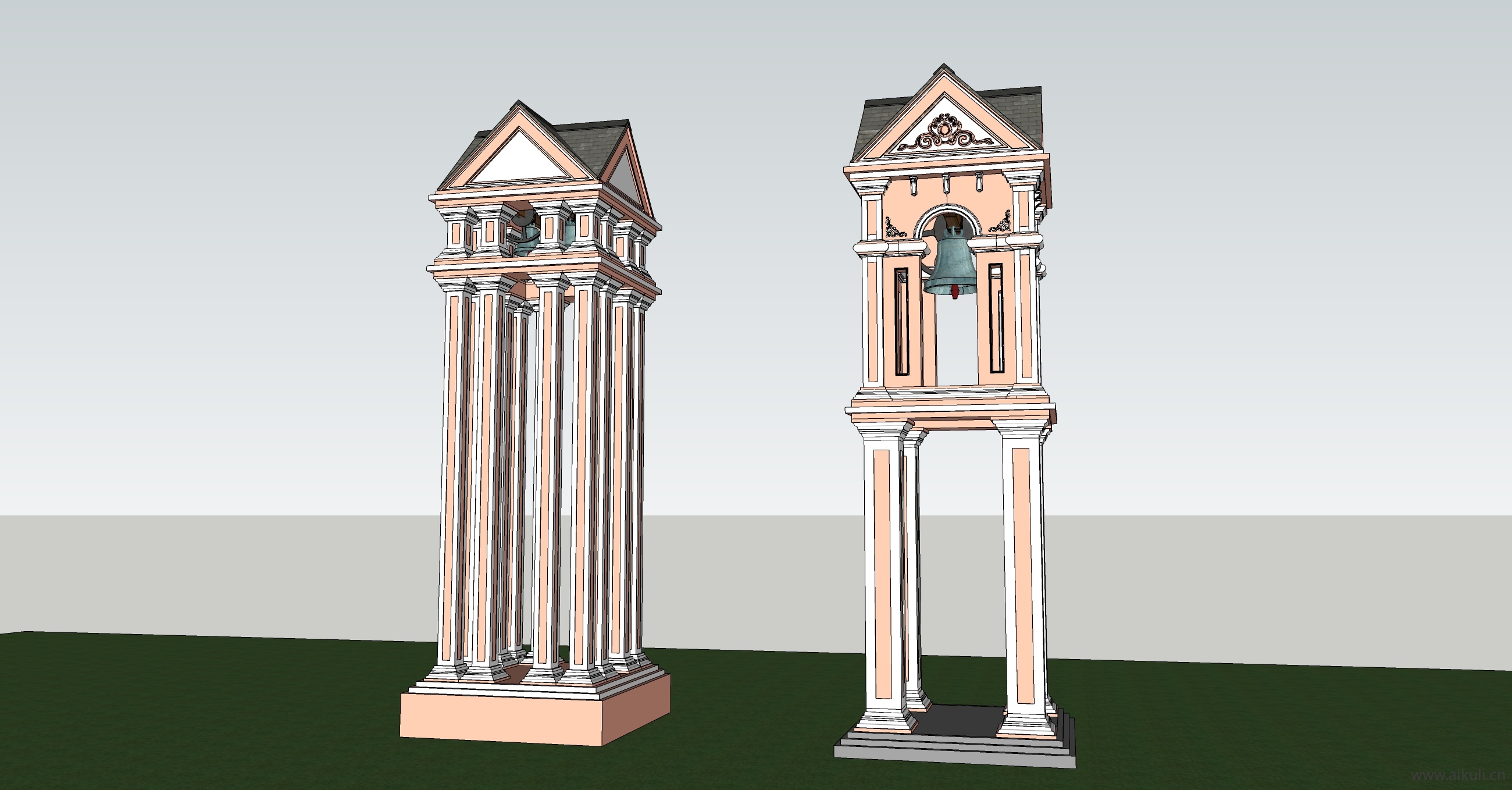 教堂钟楼 建筑宗教的