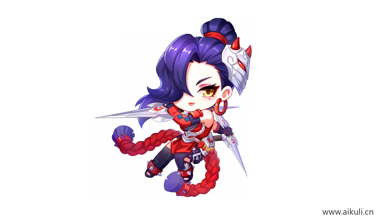 卡通Q版王者荣耀角色人物PNG免抠-阿珂