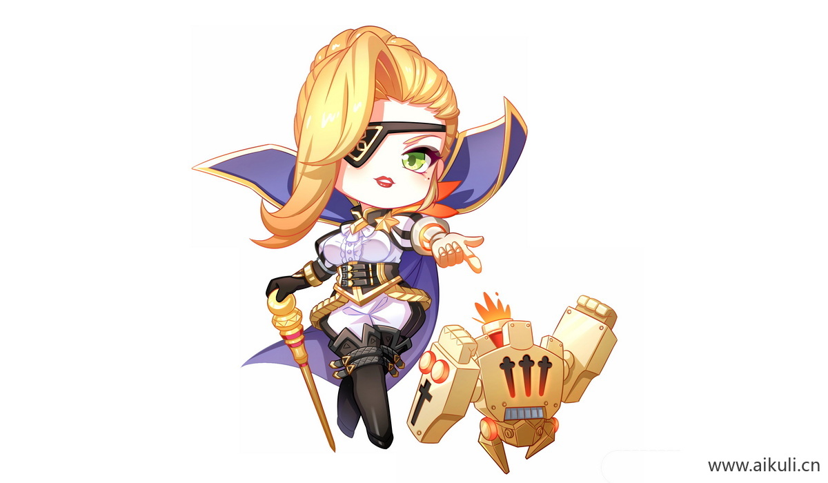 卡通Q版王者荣耀角色人物PNG免抠-米莱迪