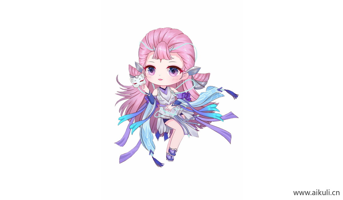 Q版王者荣耀卡通角色人物PNG免抠 貂蝉–猫影幻舞