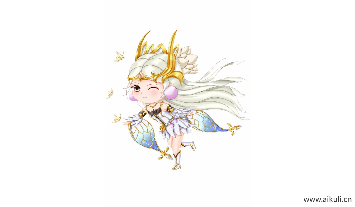 Q版王者荣耀卡通角色人物PNG免抠 貂蝉–金色仲夏夜